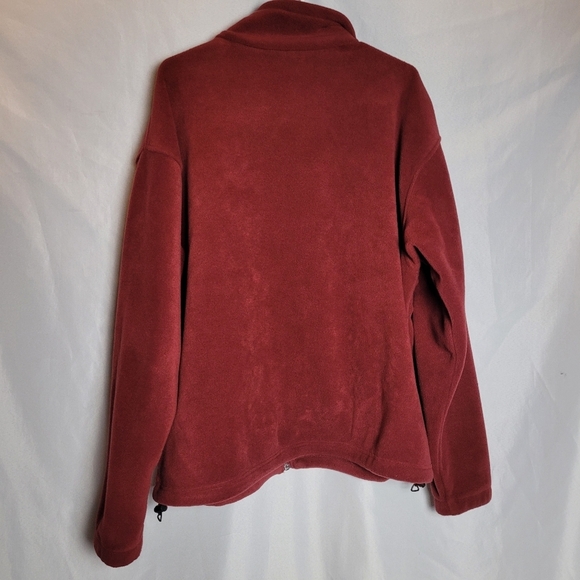 Columbia Men's Fleece Jacket Steens Mountain Rust Red Size XL - Picture 8 of 9
